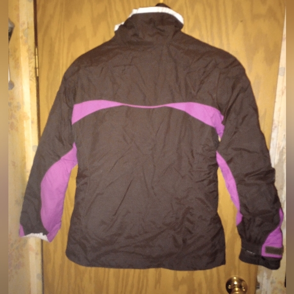 Columbia Brown Interchange Jacket 2 In One Waterproof Women's Size Small - Picture 2 of 16